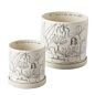 Plant Lady Pot with Saucer