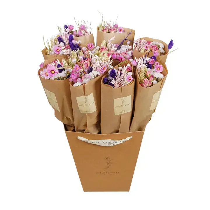 Dried Flowers Purple Glow