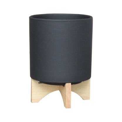 Rubber Painted Pot on Stand