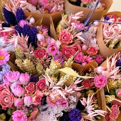 Dried Flowers Purple Glow
