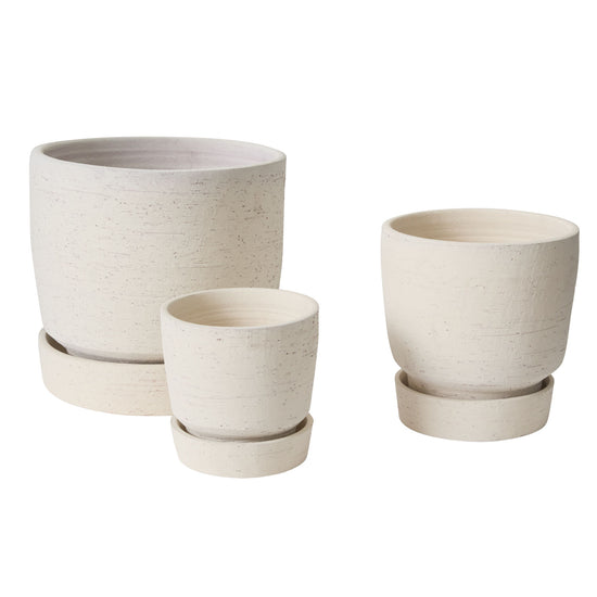 Salvage Pot with Saucer