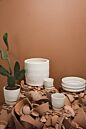 Salvage Pot with Saucer