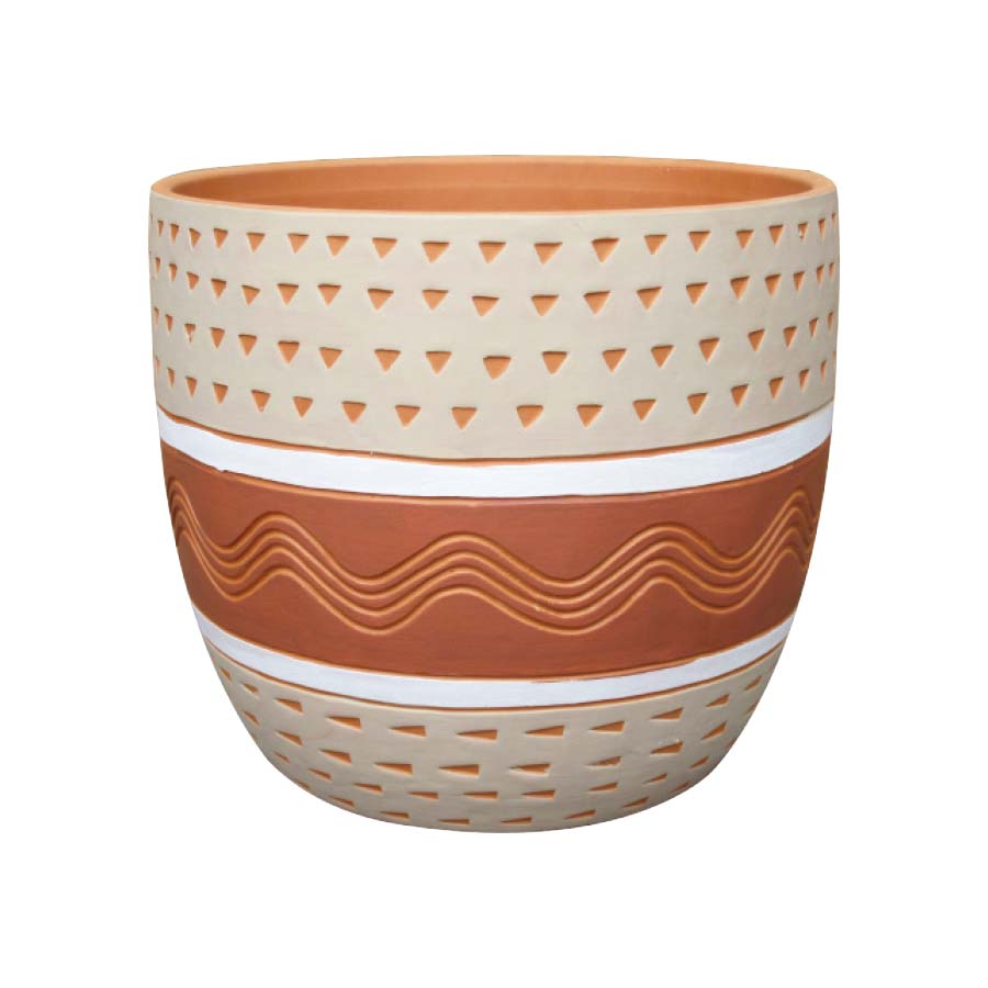 Colima Orange Pot