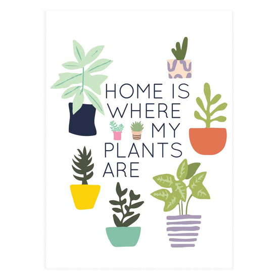 Where My Plants Are Greeting Card