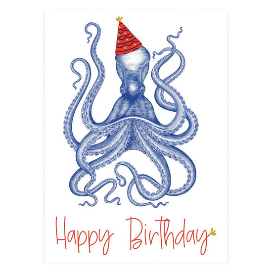 Birthday Octopus Greeting Card