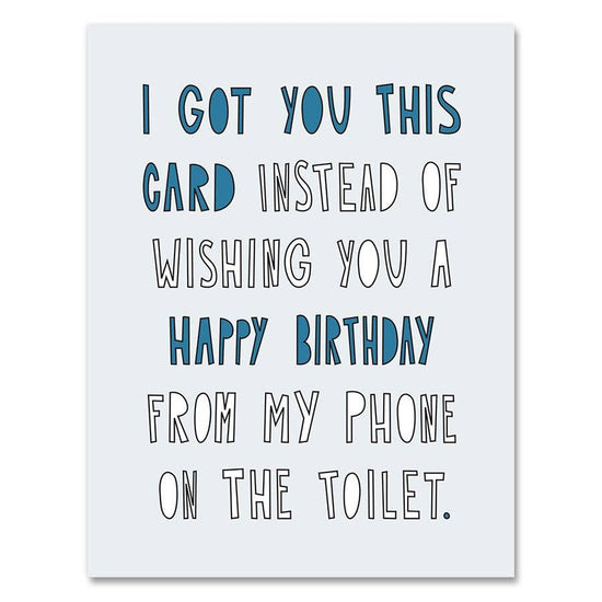 Toilet Birthday - card