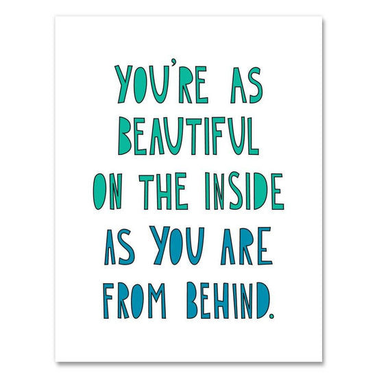 Beautiful From Behind - Greeting Card