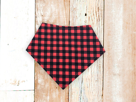 Red Buffalo Plaid Dog Bandana