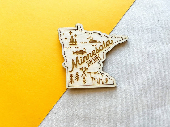Minnesota Home Town State Magnet
