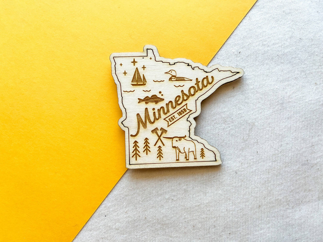 Minnesota Home Town State Magnet