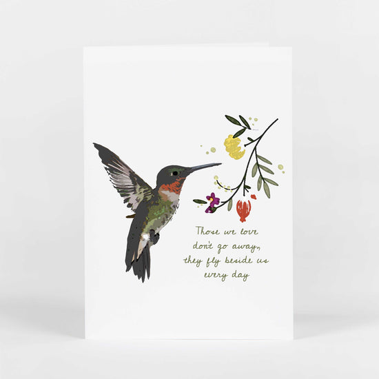 Fly Beside Us Hummingbird Card