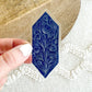 Geometric Blue Floral Sticker
