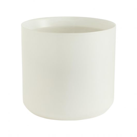 Round White Pot