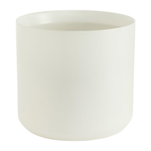 Round White Pot