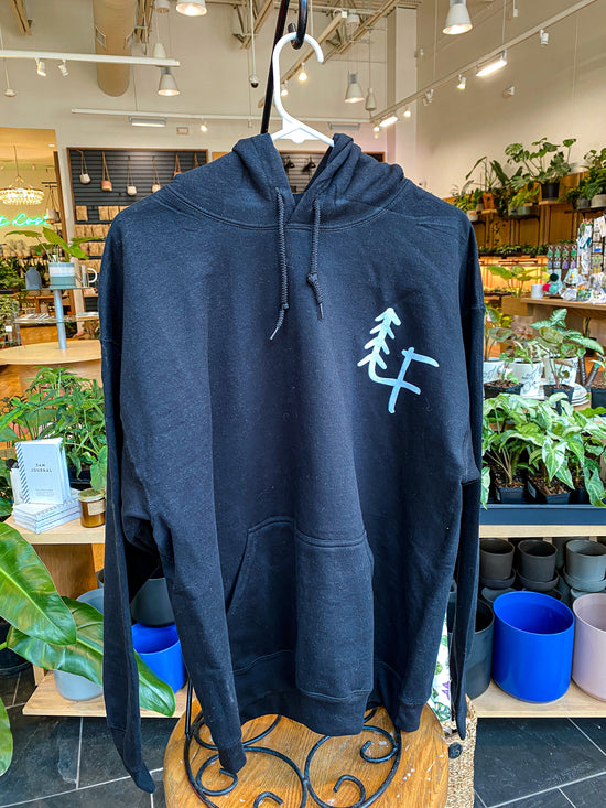 LF GET LOST Hoodie (White on Black)