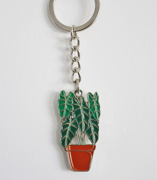 Alocasia Frydek Keyring