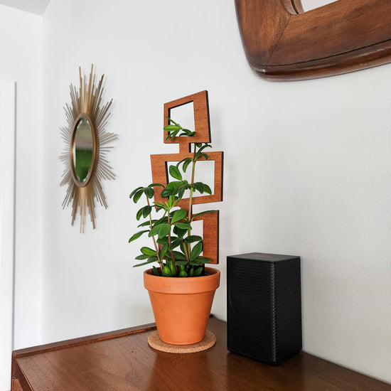 Wood Indoor Plant Trellis (Rectangle)