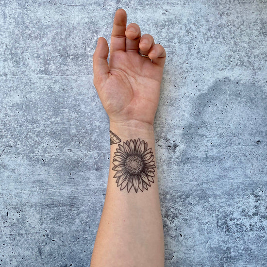 Sunflower Temporary Tattoo 2 Pack