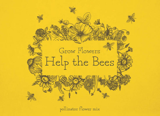 Grow Flowers Help  Bees Pollinator Mix