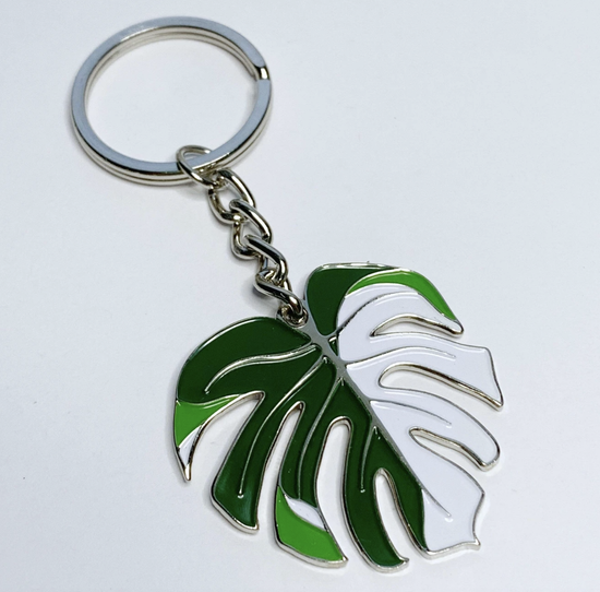 Variegated Monstera Keyring
