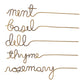 Gold Wire Herb Markers