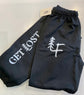 LF Sweatpants White on Black