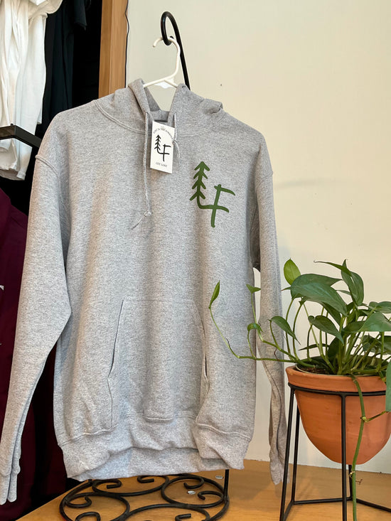 LF GET LOST Hoodie (Green on Dark Grey)
