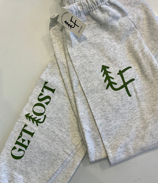 LF Sweatpants Green on Grey