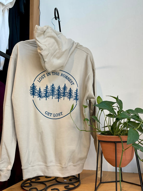 LF Circle Hoodie (Blue on Tan)
